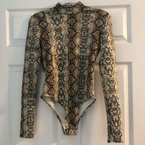 Snakeskin bodysuit